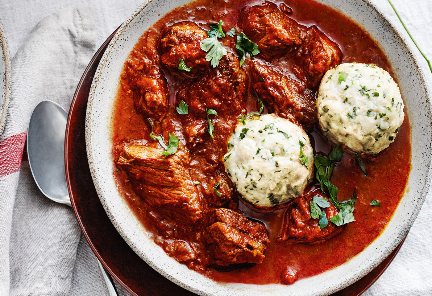 German Goulash With Red Bell Pepper Gulasch Mit Paprika My