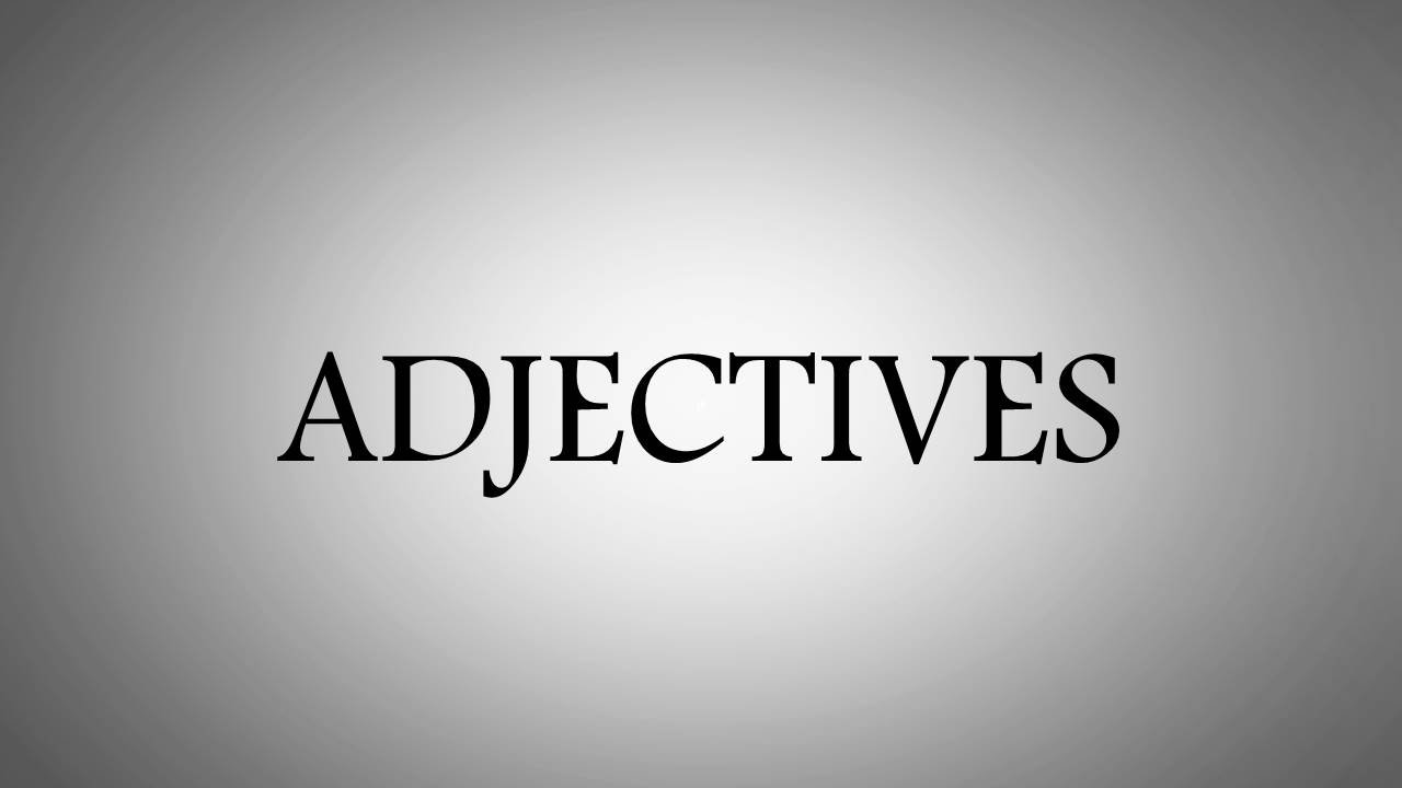 List of German adjectives with English meaning