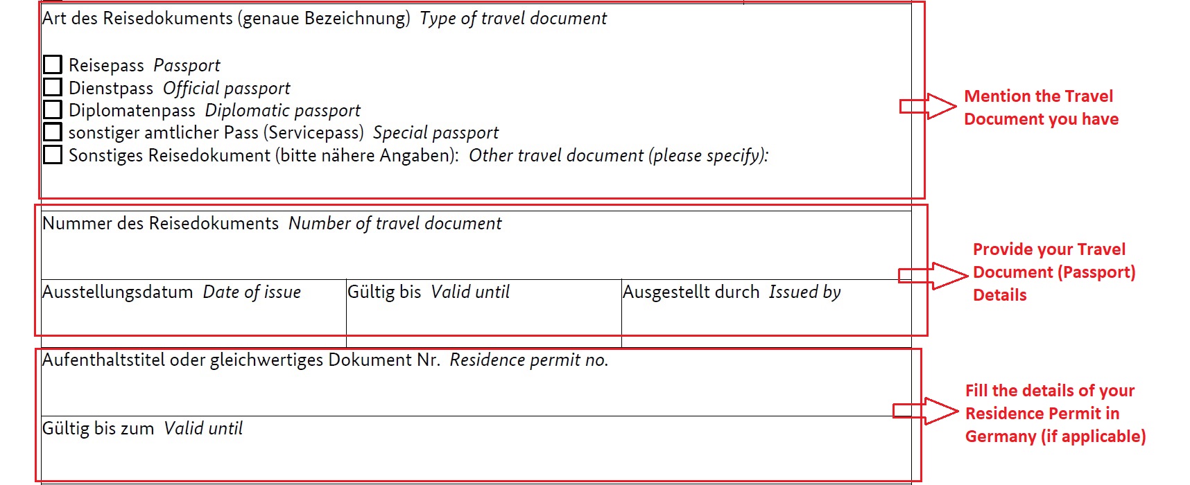 How To Fill German National Visa Application Form Planforgermany 4 Plan For Germany